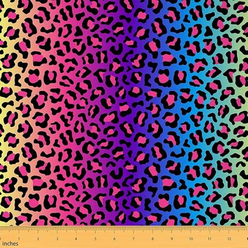 Feelyou Polsterstoff mit Leopardenmuster, Polyester, 3D-Druck, Leopard, mehrfarbig, Köper, 91,4 x 147,3 cm, wasserdicht, maschinenwaschbar, Meterware Feelyou Polsterstoff mit Leopardenmuster, Polyester, 3D-Druck, Leopard, mehrfarbig, Köper, 91,4 x 147,3 cm, wasserdicht, maschinenwaschbar, Meterware von Feelyou