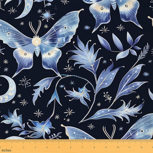 Feelyou Schmetterlingsstoff von The Yard für Kinder, 4,5 m, Schmetterlings-Druck, Polsterstoff für Stühle, Mond, wasserdicht, Outdoor-Stoff, Mädchen, Schmetterling, Blumenmuster, Dekoration, schöner Feelyou Schmetterlingsstoff von The Yard für Kinder, 4,5 m, Schmetterlings-Druck, Polsterstoff für Stühle, Mond, wasserdicht, Outdoor-Stoff, Mädchen, Schmetterling, Blumenmuster, Dekoration, schöner von Feelyou