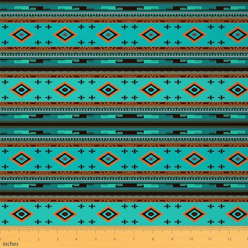 Feelyou Southwestern Polsterstoff für Stühle, 2 Meter, geometrischer Stoff, Meterware für Kinder, Tribal-Dekorativ, wasserdicht, Outdoor-Stoff, Indianer-Design, Blau, Orange, Outdoor-Stoff Feelyou Southwestern Polsterstoff für Stühle, 2 Meter, geometrischer Stoff, Meterware für Kinder, Tribal-Dekorativ, wasserdicht, Outdoor-Stoff, Indianer-Design, Blau, Orange, Outdoor-Stoff von Feelyou