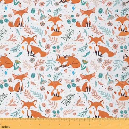Feelyou Stoff mit Cartoon-Fuchs, wasserdicht, für den Außenbereich, 2 Meter, niedlicher Holztierstoff, Natur, Wildtiere, Polsterstoff für Stühle, Blumenmuster, botanische Polsterung, Dekoration, 2 Feelyou Stoff mit Cartoon-Fuchs, wasserdicht, für den Außenbereich, 2 Meter, niedlicher Holztierstoff, Natur, Wildtiere, Polsterstoff für Stühle, Blumenmuster, botanische Polsterung, Dekoration, 2 von Feelyou