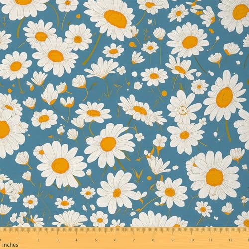Feelyou The Yard Stoff mit Gänseblümchen-Motiv, 4,5 m, für Kinder, botanisches Blumenmuster, dekorativ, wasserdicht, für den Außenbereich, Gartenpflanzen-Design, Polsterstoff für Stühle, natürliches Feelyou The Yard Stoff mit Gänseblümchen-Motiv, 4,5 m, für Kinder, botanisches Blumenmuster, dekorativ, wasserdicht, für den Außenbereich, Gartenpflanzen-Design, Polsterstoff für Stühle, natürliches von Feelyou