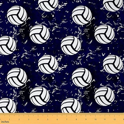 Feelyou Volleyball-Stoff von The Yard, Rugby-Sport-Polsterstoff, Outdoor-Stoff, Volleyball-Spiel, Sport, Blau-Weiß, Polsterstoff für Stühle, 91 cm, Feelyou Volleyball-Stoff von The Yard, Rugby-Sport-Polsterstoff, Outdoor-Stoff, Volleyball-Spiel, Sport, Blau-Weiß, Polsterstoff für Stühle, 91 cm, von Feelyou