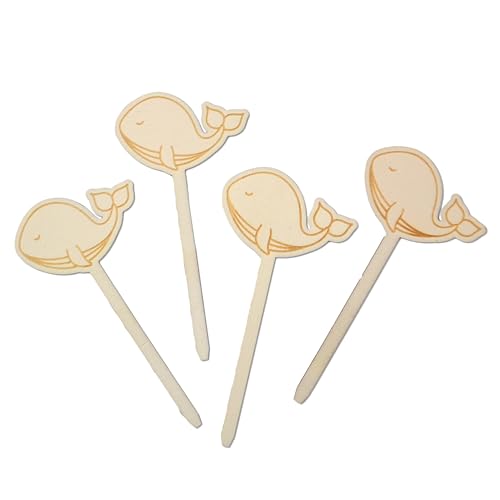 FEENSTAUB Muffin Topper aus Holz, 4 Stück, Tortendeko Taufe Kommunion, Kuchen Topper Erstkommunion, Konfirmation Tortendeko, Deko Torte, Kuchenstecker, Kuchendeko Taufe Wal FEENSTAUB Muffin Topper aus Holz, 4 Stück, Tortendeko Taufe Kommunion, Kuchen Topper Erstkommunion, Konfirmation Tortendeko, Deko Torte, Kuchenstecker, Kuchendeko Taufe Wal von Feenstaub