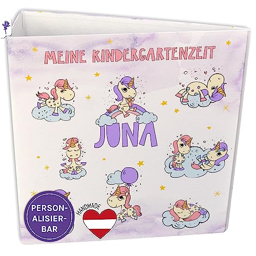 FEENSTAUB Ordner A4 personalisiert, Kinderordner Kindergarten Ordner, Schulordner, Portfolio Kindergarten, Motivordner A4, Kita Ordner Portfolio Mappe Urkunden Ordner Aktenordner Kinder Motiv Einhorn FEENSTAUB Ordner A4 personalisiert, Kinderordner Kindergarten Ordner, Schulordner, Portfolio Kindergarten, Motivordner A4, Kita Ordner Portfolio Mappe Urkunden Ordner Aktenordner Kinder Motiv Einhorn von Feenstaub