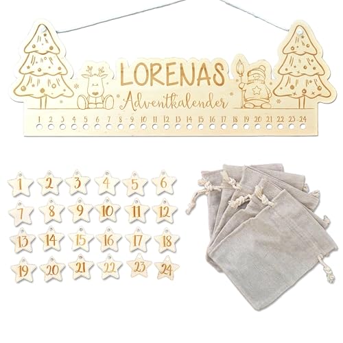 FEENSTAUB Personalisierter Adventskalender, wiederverwendbarer Adventskalender Holz, Adventskalender Brett graviert, Holzleiste Adventskalender zum Aufhängen, DIY Weihnachtskalender Weihnachtsbäume FEENSTAUB Personalisierter Adventskalender, wiederverwendbarer Adventskalender Holz, Adventskalender Brett graviert, Holzleiste Adventskalender zum Aufhängen, DIY Weihnachtskalender Weihnachtsbäume von Feenstaub