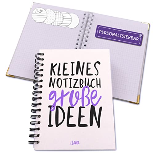 Feenstaub Notizbuch a5, Notizbuch personalisiert [Handmade] Tagebuch, bullet journal, journal buch, Ringbuch a5 [made in Austria], Notizbuch a5 kariert, Notizbuch a5 liniert, dotted von Feenstaub