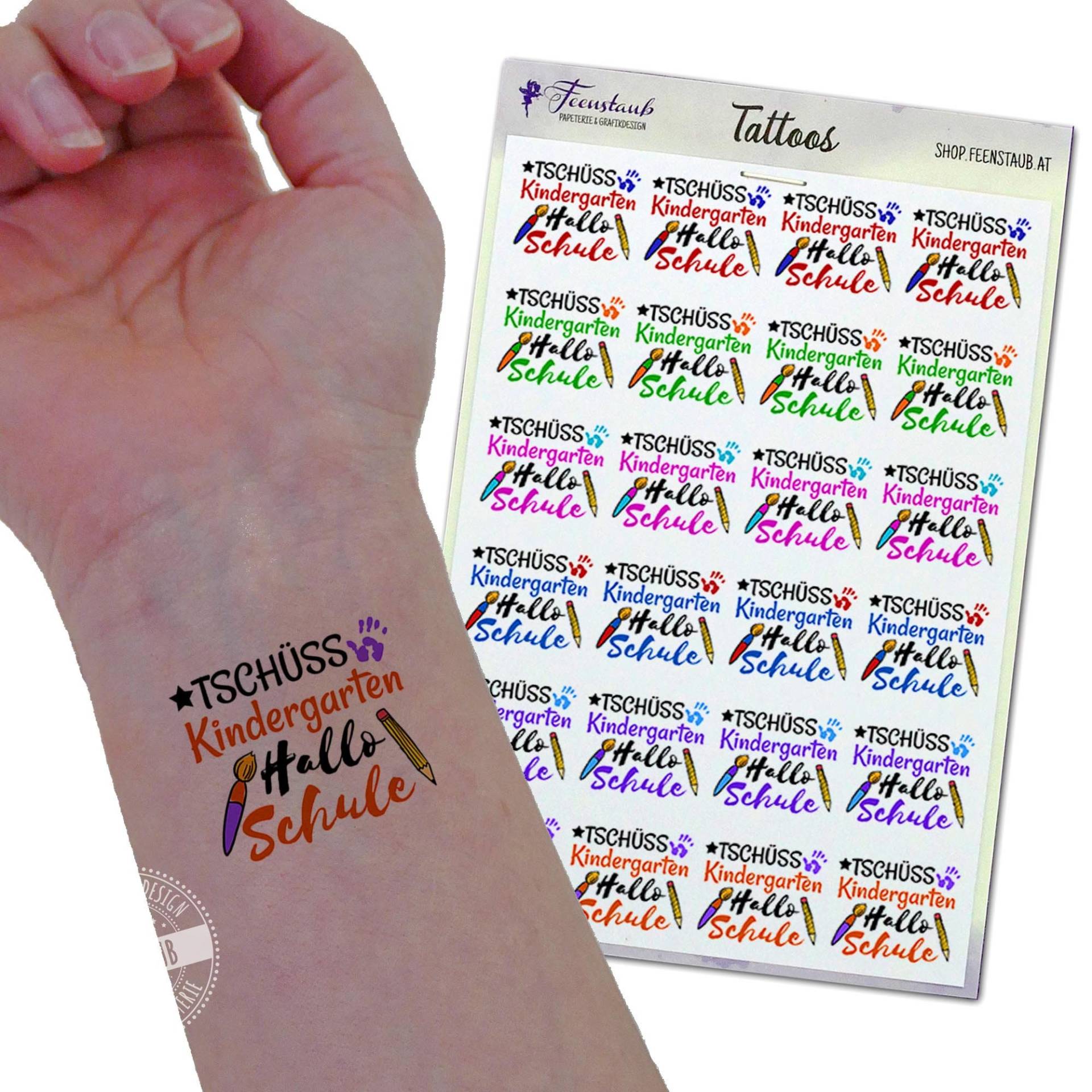 Kindertattoo Kindergartenabschluss Geschenkidee, Abschiedsgeschenk Kita, Geschenk Abschiedsfeier Kindergarten, Temporäre Tattoos Kindertattoo Kindergartenabschluss Geschenkidee, Abschiedsgeschenk Kita, Geschenk Abschiedsfeier Kindergarten, Temporäre Tattoos von FeenstaubHandmade