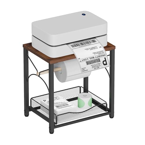 Feestars Etikettenhalter für Rollen und Fächerfalz-Etiketten, Versandetikettenhalter aus Holz, Desktop-Thermodruckerständer, Thermodrucker-Zubehör für Zuhause, Büro, kleine Unternehmen (Schwarz) Feestars Etikettenhalter für Rollen und Fächerfalz-Etiketten, Versandetikettenhalter aus Holz, Desktop-Thermodruckerständer, Thermodrucker-Zubehör für Zuhause, Büro, kleine Unternehmen (Schwarz) von Feestars