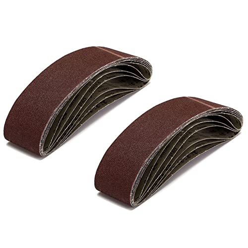 Feeuid 12 Packungen 100 x 915 mm (4 x 36) Schleifbänder mit 40 Körnungen für Die Metallbearbeitung von Feeuid