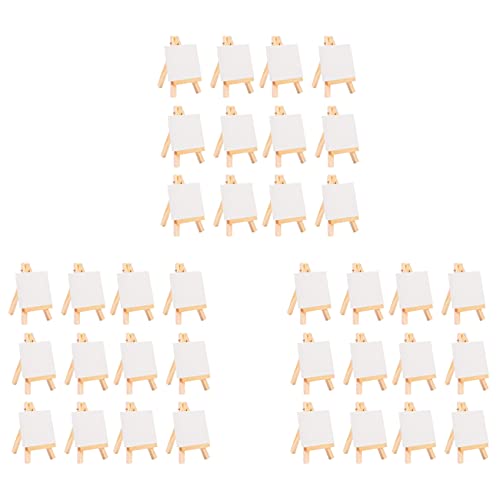 Feeuid 36 Stück Künstler Mini Staffelei + 3 Zoll x 3 Zoll Mini Leinwand Malset Kinder DIY Zeichnung Kleine Tischstaffelei für die Schule Feeuid 36 Stück Künstler Mini Staffelei + 3 Zoll x 3 Zoll Mini Leinwand Malset Kinder DIY Zeichnung Kleine Tischstaffelei für die Schule von Feeuid