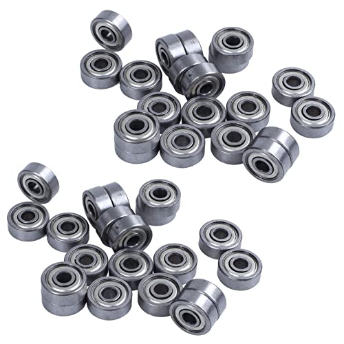 Feeuid 40 Stück 624Zz 4 mm x 13 mm x 5 mm Radialkugellager abgeschirmt aus Kohlenstoffstahl mit Radial-Kugellager von Feeuid