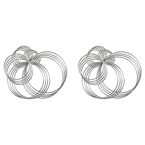 Feeuid 40 Stück Metall Ringe Kreise Stahl Ringe für Makramee und andere DIY-Projekte in 5 Größen Feeuid 40 Stück Metall Ringe Kreise Stahl Ringe für Makramee und andere DIY-Projekte in 5 Größen von Feeuid