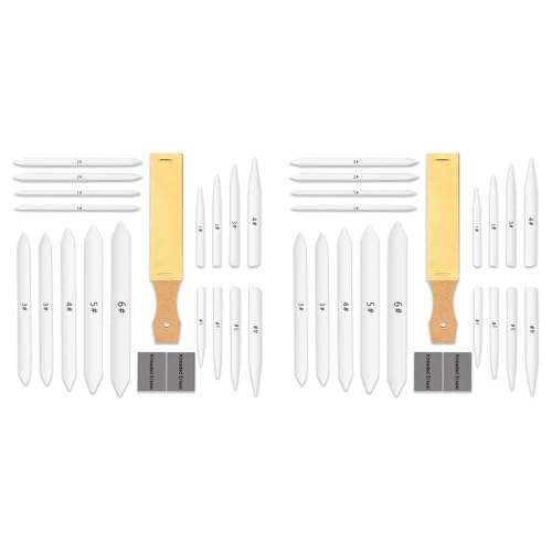Feeuid 40-Teiliges Blending Stumps- und Tortillions-Set, Mischwerkzeuge, Gekneteter Radiergummi und Schleifpapierblöcke Feeuid 40-Teiliges Blending Stumps- und Tortillions-Set, Mischwerkzeuge, Gekneteter Radiergummi und Schleifpapierblöcke von Feeuid