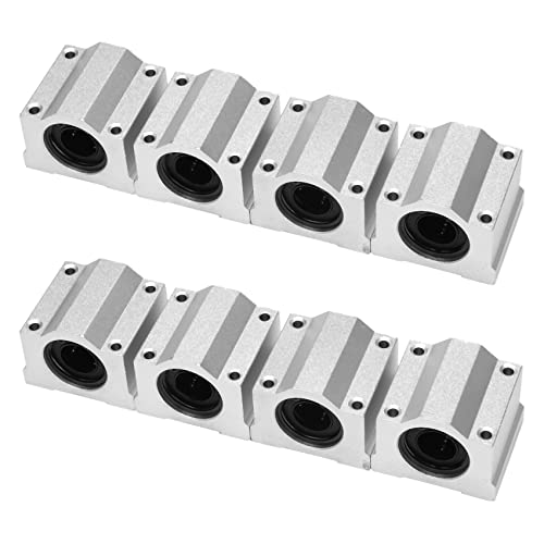 Feeuid Gleiteinheit mit Kugellagern für lineare Bewegungen, Lochdurchmesser 16 mm (SCS16UU, 8 Stück) von Feeuid