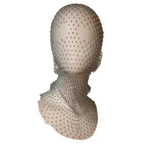 Feeuid Juwelenbesetzte Strass-Netzmaske, Funkelnde Karnevals-Kopfbedeckung, Nachtclub-Accessoires für Frauen, von Feeuid