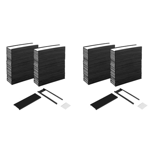 Feeuid Packung mit 120 magnetischen Etikettenhalterungen mit C-K für Rack und Regalböden aus Metall mit Schutzfolien und Ersatzstreifen von Feeuid