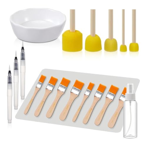 Fegtrtyoa 19 PCs Essential Decoupage Tool Set Silikontischmatte, Schaumstoffbürste, Decoupage -Pinsel, Wasserstift für DIY -Kunsthandwerk Fegtrtyoa 19 PCs Essential Decoupage Tool Set Silikontischmatte, Schaumstoffbürste, Decoupage -Pinsel, Wasserstift für DIY -Kunsthandwerk von Fegtrtyoa