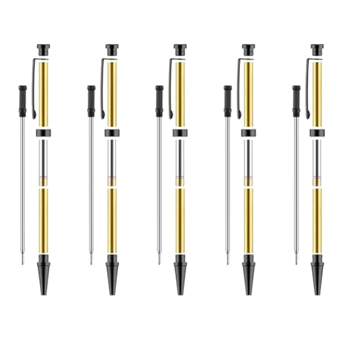 Fegtrtyoa 5 PCs Slimline Pen Kits für Holzverdrehung 7mm Twist Kit mit Nachfüllung, Ideal für DIY -Geschenke Schwarz Fegtrtyoa 5 PCs Slimline Pen Kits für Holzverdrehung 7mm Twist Kit mit Nachfüllung, Ideal für DIY -Geschenke Schwarz von Fegtrtyoa