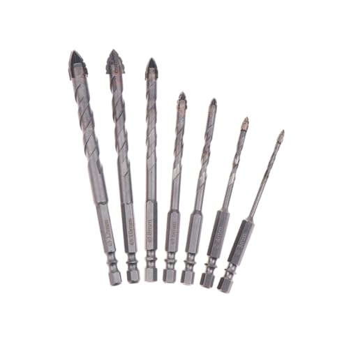 Fegtrtyoa 7-Teiliges Wellenförmiges Mauerwerk-Bohrer-Bit Set,S Steingutbohrer-Bits 3/4/5/6/8/10/12mm Wellenförmiges Sechskant-Schaft-Bohrer-Bit-Set Bohrer-Bits für Fliesen und Ziegel Fegtrtyoa 7-Teiliges Wellenförmiges Mauerwerk-Bohrer-Bit Set,S Steingutbohrer-Bits 3/4/5/6/8/10/12mm Wellenförmiges Sechskant-Schaft-Bohrer-Bit-Set Bohrer-Bits für Fliesen und Ziegel von Fegtrtyoa