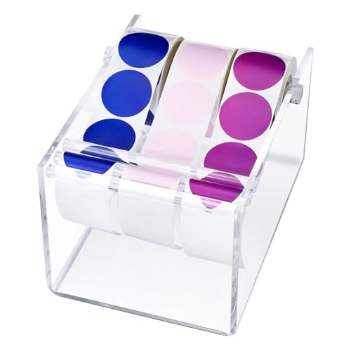 Fegtrtyoa Einstellbarer Acrylbezeichnungshalter -Aufkleberspender für Rollen Von Aufkleberbezeichnungen 3 Scheiben Enthalten Transparent Fegtrtyoa Einstellbarer Acrylbezeichnungshalter -Aufkleberspender für Rollen Von Aufkleberbezeichnungen 3 Scheiben Enthalten Transparent von Fegtrtyoa
