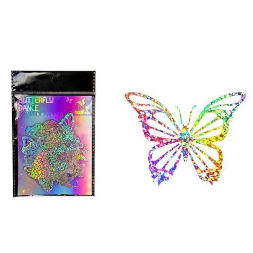 Fegtrtyoa Holographische Glitzer-Schmetterlingsaufkleber, Schmetterlingsaufkleber, Dekorative Aufkleber von Fegtrtyoa