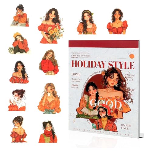 Fegtrtyoa People Journal Sticker Book mit 18 Blättern 90 Stück Sammelalbum Aufkleber für Journaling für Junk Journal Supplies Leidenschaftliches Wochenende Fegtrtyoa People Journal Sticker Book mit 18 Blättern 90 Stück Sammelalbum Aufkleber für Journaling für Junk Journal Supplies Leidenschaftliches Wochenende von Fegtrtyoa