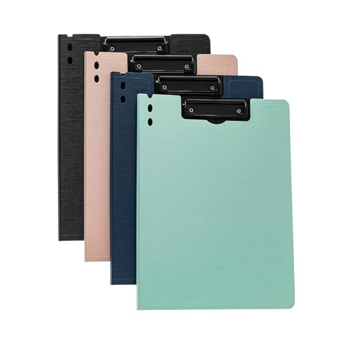 Fei Bi Faltbares Klemmbrett, stilvolle farbige Klemmbrett-Ordner, perfekt zum Organisieren von Akten, geeignet für Büros, medizinische Bereiche, Schulen, 4 Farben, 4 Stück Fei Bi Faltbares Klemmbrett, stilvolle farbige Klemmbrett-Ordner, perfekt zum Organisieren von Akten, geeignet für Büros, medizinische Bereiche, Schulen, 4 Farben, 4 Stück von Fei Bi