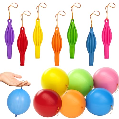 50 Stück Punch Luftballons Set, 30 Stück XXL 18 Zoll/45 cm + 20 Stück 10 Zoll/25 cm Bunte Stanzballons mit Elastischem Band, Robuste Perforierte Ballons für Kinder Geburtstag Spiel Party Deko 50 Stück Punch Luftballons Set, 30 Stück XXL 18 Zoll/45 cm + 20 Stück 10 Zoll/25 cm Bunte Stanzballons mit Elastischem Band, Robuste Perforierte Ballons für Kinder Geburtstag Spiel Party Deko von FeiOne