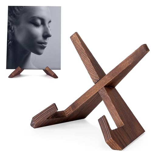 FeiOne Schallplattenständer, Stilvoller Holz Schallplattenhalter, für Alben und Vinyl-Aufbewahrung, Kochbuchständer aus Holz, Staffeleien zur Präsentation von Bildern und Fotos (6,5 Zoll) FeiOne Schallplattenständer, Stilvoller Holz Schallplattenhalter, für Alben und Vinyl-Aufbewahrung, Kochbuchständer aus Holz, Staffeleien zur Präsentation von Bildern und Fotos (6,5 Zoll) von FeiOne