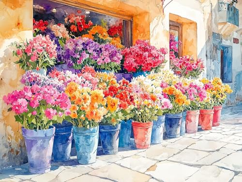 Diamond Painting Blume Diamant Painting Bilder Erwachsene Farbe Diamant Malere Set, DIY 5D Stickerei Kreuzstich Mosaikherstellung Basteln für Deko Wohnzimmer,Geschenke für Frauen 100x75 cm F0-391 von FeiPride