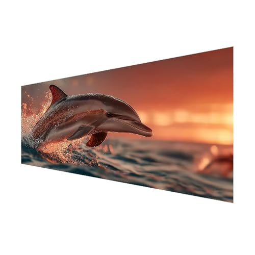 Diamond Painting Delphin Diamant Painting Bilder Erwachsene Tier, 5D Diamond Art Eckige Steine, DIY Full Drill Kristall Stickerei Mosaikherstellung Bastelset Erwachsene für Zimmer Deko 200x100 cm P-8 Diamond Painting Delphin Diamant Painting Bilder Erwachsene Tier, 5D Diamond Art Eckige Steine, DIY Full Drill Kristall Stickerei Mosaikherstellung Bastelset Erwachsene für Zimmer Deko 200x100 cm P-8 von FeiPride