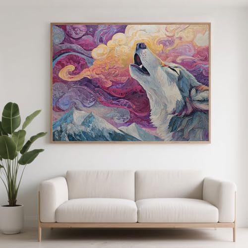 Diamond Painting Erwachsene Abstrakt Diamant Painting Bilder Wolf, 5D Diamond Art Basteln Mädchen 8 Jahre, DIY Crystal Stickerei Kreuzstich Diamant Malere für Zimmer Deko Geschenke 90x70 cm F0-660 Diamond Painting Erwachsene Abstrakt Diamant Painting Bilder Wolf, 5D Diamond Art Basteln Mädchen 8 Jahre, DIY Crystal Stickerei Kreuzstich Diamant Malere für Zimmer Deko Geschenke 90x70 cm F0-660 von FeiPride