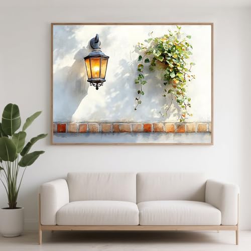 Diamond Painting Erwachsene Anlage Diamant Painting Bilder Landschaft, 5D Diamond Art Basteln Mädchen 8 Jahre, DIY Crystal Art Stickerei Kreuzstich Diamant Malere für Zimmer Deko 100x75 cm F0-300 von FeiPride