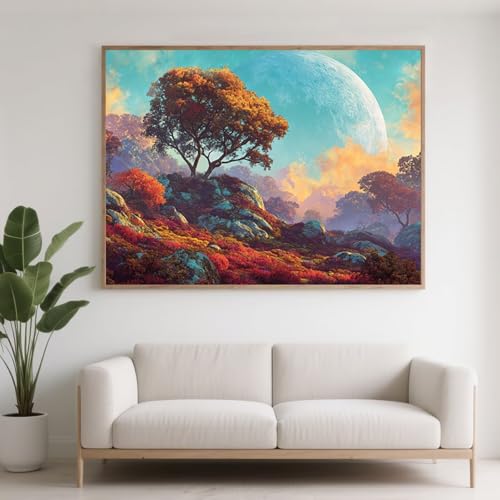 Diamond Painting Erwachsene Baum Diamant Painting Bilder Landschaft, 5D Diamond Art Basteln Mädchen 8 Jahre, DIY Stickerei Kreuzstich Diamant Malere Set für Zimmer Deko Geschenke 100x75 cm F0-800 Diamond Painting Erwachsene Baum Diamant Painting Bilder Landschaft, 5D Diamond Art Basteln Mädchen 8 Jahre, DIY Stickerei Kreuzstich Diamant Malere Set für Zimmer Deko Geschenke 100x75 cm F0-800 von FeiPride