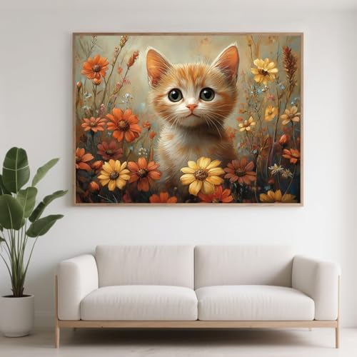 Diamond Painting Erwachsene Blume Diamant Painting Bilder Katze, 5D Diamond Art Basteln Mädchen 8 Jahre, DIY Stickerei Kreuzstich Diamant Malere für Zimmer Deko, Geschenke für Frauen 90x70 cm F0-372 Diamond Painting Erwachsene Blume Diamant Painting Bilder Katze, 5D Diamond Art Basteln Mädchen 8 Jahre, DIY Stickerei Kreuzstich Diamant Malere für Zimmer Deko, Geschenke für Frauen 90x70 cm F0-372 von FeiPride