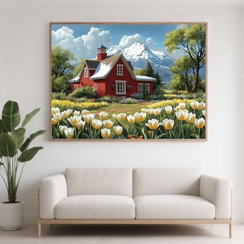 Diamond Painting Erwachsene Blume Diamant Painting Bilder Landschaft, 5D Diamond Art Basteln Mädchen 8 Jahre, DIY Stickerei Kreuzstich Diamant Malere Set für Zimmer Deko Geschenke 50x40 cm F0-368 Diamond Painting Erwachsene Blume Diamant Painting Bilder Landschaft, 5D Diamond Art Basteln Mädchen 8 Jahre, DIY Stickerei Kreuzstich Diamant Malere Set für Zimmer Deko Geschenke 50x40 cm F0-368 von FeiPride