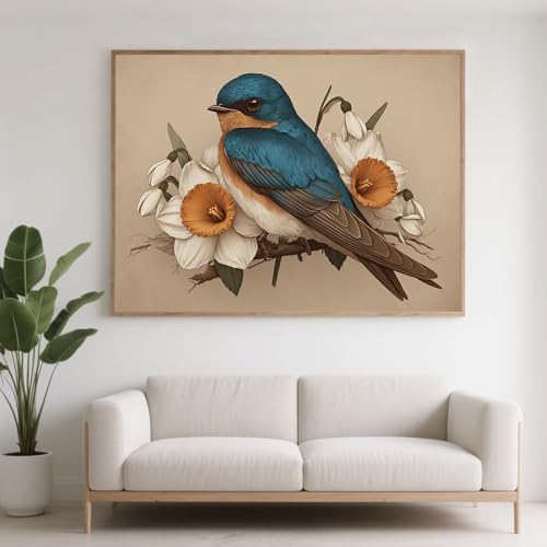Diamond Painting Erwachsene Blume Diamant Painting Bilder Vogel, 5D Diamond Art Basteln Mädchen 8 Jahre, DIY Crystal Stickerei Kreuzstich Diamant Malere für Zimmer Deko Geschenke 100x75 cm F0-792 Diamond Painting Erwachsene Blume Diamant Painting Bilder Vogel, 5D Diamond Art Basteln Mädchen 8 Jahre, DIY Crystal Stickerei Kreuzstich Diamant Malere für Zimmer Deko Geschenke 100x75 cm F0-792 von FeiPride