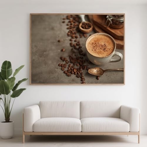 Diamond Painting Erwachsene Getränke Diamant Painting Bilder Kaffee, 5D Diamond Art Basteln Mädchen 8 Jahre, DIY Crystal Stickerei Kreuzstich Diamant Malere für Zimmer Deko Geschenke 40x30 cm F0-592 von FeiPride