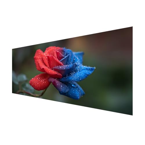 Diamond Painting Erwachsene Groß XXL 180x90 cm, Diamant Painting Bilder Blume, 5D Diamond Art Rose Bastelset Erwachsene Anfänger, DIY Full Drill Eckige Steine Diamant Malerei für Deko Wohnzimmer J-1 von FeiPride