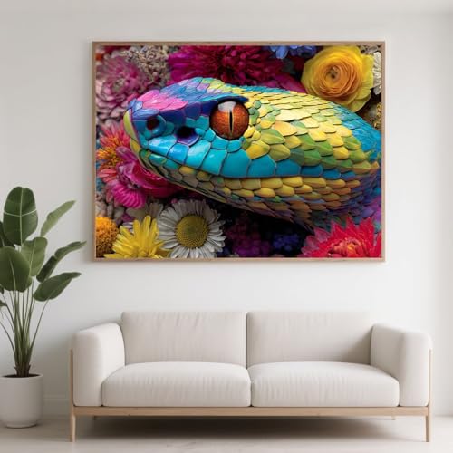 Diamond Painting Erwachsene Schlange Diamant Painting Bilder Tier, 5D Diamond Art Basteln Mädchen 8 Jahre, DIY Crystal Stickerei Kreuzstich Diamant Malere für Zimmer Deko Geschenke 100x75 cm F0-784 Diamond Painting Erwachsene Schlange Diamant Painting Bilder Tier, 5D Diamond Art Basteln Mädchen 8 Jahre, DIY Crystal Stickerei Kreuzstich Diamant Malere für Zimmer Deko Geschenke 100x75 cm F0-784 von FeiPride