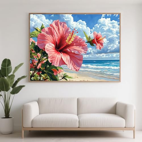 Diamond Painting Erwachsene Strand Diamant Painting Bilder Blume, 5D Diamond Art Basteln Mädchen 8 Jahre, DIY Crystal Stickerei Kreuzstich Diamant Malere für Zimmer Deko Geschenke 70x50 cm F0-408 Diamond Painting Erwachsene Strand Diamant Painting Bilder Blume, 5D Diamond Art Basteln Mädchen 8 Jahre, DIY Crystal Stickerei Kreuzstich Diamant Malere für Zimmer Deko Geschenke 70x50 cm F0-408 von FeiPride