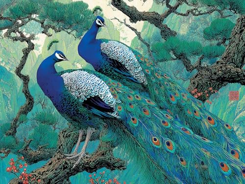 Diamond Painting Erwachsene Tier Diamant Painting Bilder Pfau, 5D Diamond Art Basteln Mädchen 8 Jahre, DIY Stickerei Kreuzstich Diamant Malere für Zimmer Deko, Geschenke für Frauen 70x50 cm F0-670 Diamond Painting Erwachsene Tier Diamant Painting Bilder Pfau, 5D Diamond Art Basteln Mädchen 8 Jahre, DIY Stickerei Kreuzstich Diamant Malere für Zimmer Deko, Geschenke für Frauen 70x50 cm F0-670 von FeiPride