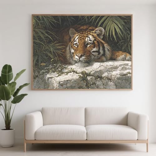 Diamond Painting Erwachsene Tier Diamant Painting Bilder Tiger, 5D Diamond Art Basteln Mädchen 8 Jahre, DIY Stickerei Kreuzstich Diamant Malere für Zimmer Deko, Geschenke für Frauen 80x60 cm F0-656 Diamond Painting Erwachsene Tier Diamant Painting Bilder Tiger, 5D Diamond Art Basteln Mädchen 8 Jahre, DIY Stickerei Kreuzstich Diamant Malere für Zimmer Deko, Geschenke für Frauen 80x60 cm F0-656 von FeiPride