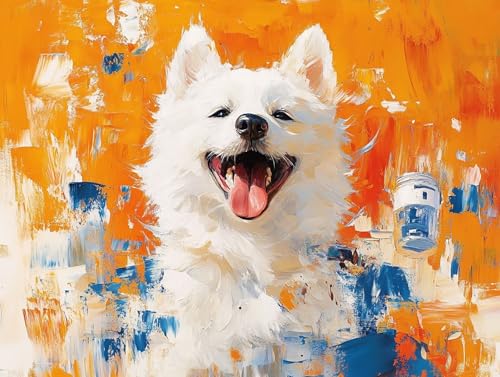 Diamond Painting Hund Diamant Painting Bilder Erwachsene Tier Diamant Malere, DIY 5D Strass Stickerei Kreuzstich Mosaikherstellung Basteln für Deko Wohnzimmer, Geschenke für Frauen 40x30 cm F0-315 Diamond Painting Hund Diamant Painting Bilder Erwachsene Tier Diamant Malere, DIY 5D Strass Stickerei Kreuzstich Mosaikherstellung Basteln für Deko Wohnzimmer, Geschenke für Frauen 40x30 cm F0-315 von FeiPride