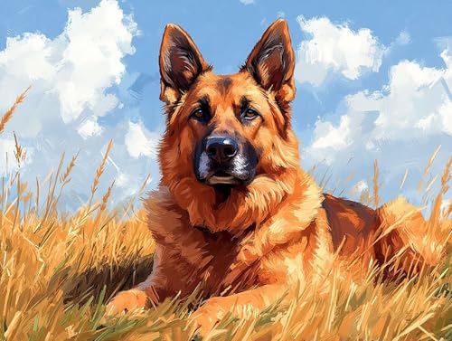 Diamond Painting Hund Diamant Painting Bilder Erwachsene Tier Diamant Malere, DIY 5D Strass Stickerei Kreuzstich Mosaikherstellung Basteln für Deko Wohnzimmer, Geschenke für Frauen 60x45 cm F0-393 Diamond Painting Hund Diamant Painting Bilder Erwachsene Tier Diamant Malere, DIY 5D Strass Stickerei Kreuzstich Mosaikherstellung Basteln für Deko Wohnzimmer, Geschenke für Frauen 60x45 cm F0-393 von FeiPride