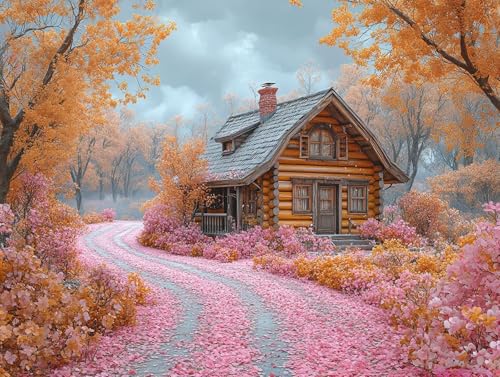Diamond Painting Landschaft Diamant Painting Bilder Erwachsene Baum Diamant Malere Set, DIY 5D Stickerei Kreuzstich Mosaikherstellung Basteln für Deko Wohnzimmer,Geschenke für Frauen 70x50 cm F0-459 von FeiPride