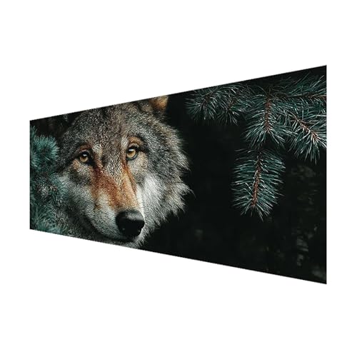 Diamond Painting Wolf Diamant Painting Bilder Erwachsene Tier, 5D Diamond Art Eckige Steine, DIY Full Drill Kristall Stickerei Mosaikherstellung Bastelset Erwachsene für Zimmer Deko 200x100 cm L-8 Diamond Painting Wolf Diamant Painting Bilder Erwachsene Tier, 5D Diamond Art Eckige Steine, DIY Full Drill Kristall Stickerei Mosaikherstellung Bastelset Erwachsene für Zimmer Deko 200x100 cm L-8 von FeiPride