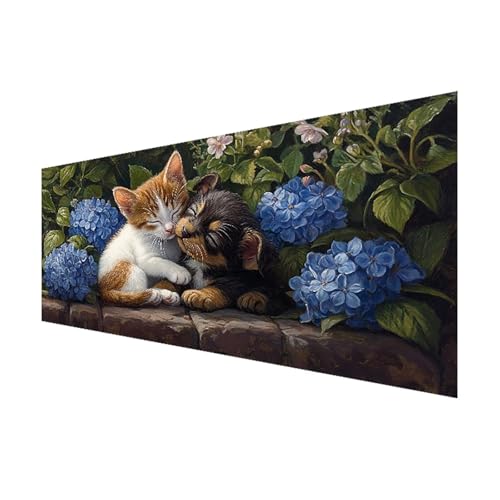 Katze Diamond Painting XXL 200x100 cm, Diamant Painting Bilder Erwachsene Hund, DIY 5D Eckige Steine Basteln Mädchen 8 Jahre, Diamant Malerei Strass Stickerei Kunst Set für Zimmer Deko Geschenke K-4 Katze Diamond Painting XXL 200x100 cm, Diamant Painting Bilder Erwachsene Hund, DIY 5D Eckige Steine Basteln Mädchen 8 Jahre, Diamant Malerei Strass Stickerei Kunst Set für Zimmer Deko Geschenke K-4 von FeiPride