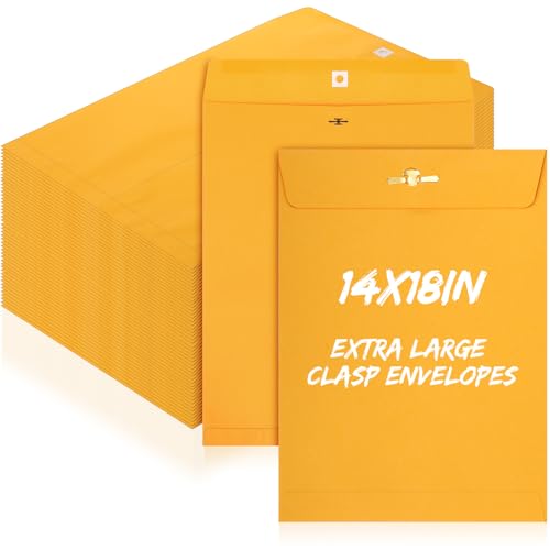 Feifeiya Extra große Versandtaschen aus Kraftpapier, Katalog, Manila-Umschläge mit Verschlussverschluss, für übergroße Dokumente, Büro, Zuhause, Business, Schule, Aufbewahrung, Versand, Braun, 40 Feifeiya Extra große Versandtaschen aus Kraftpapier, Katalog, Manila-Umschläge mit Verschlussverschluss, für übergroße Dokumente, Büro, Zuhause, Business, Schule, Aufbewahrung, Versand, Braun, 40 von Feifeiya