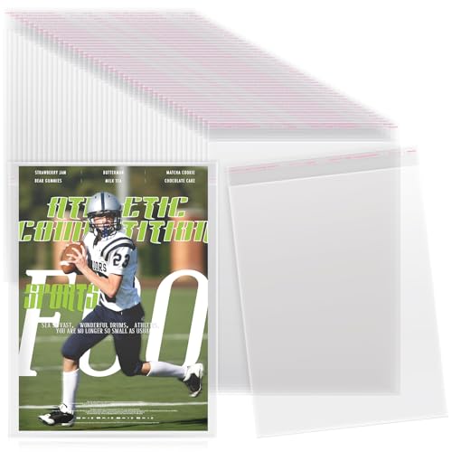 Feifeiya 80 Stück Magazinhüllen Transparente Kunststoffhüllen 23,5 x 29,0 cm Wiederverschließbare Zellophantüten für Zeitschriften, Dokumente und Fotos Feifeiya 80 Stück Magazinhüllen Transparente Kunststoffhüllen 23,5 x 29,0 cm Wiederverschließbare Zellophantüten für Zeitschriften, Dokumente und Fotos von Feifeiya